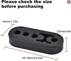 EVIL ENERGY Exhaust Hanger Rubber Adjustable Insulator Bushing Mount 4 Holes