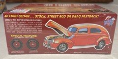 AMT ’40 FORD SEDAN GASSER 1/25 SCALE MODEL KIT build: stock, street rod or drag