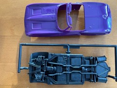 1/25 Revell Snap Tite 1963 Chevy Corvette roadster-bagged kit
