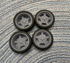 Resin 21/20 Scale In. “Speedway” model car wheels,1/24,1/25