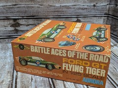 Vintage Aurora Ford GT Flying Tiger Plastic Model Race Car Kit 1:25