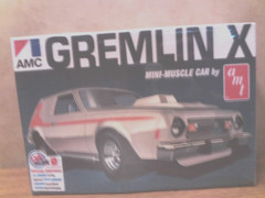 AMT Gremlin X Mini Muscle Car Model Kit 1:25 Scl #1077 Molded in White