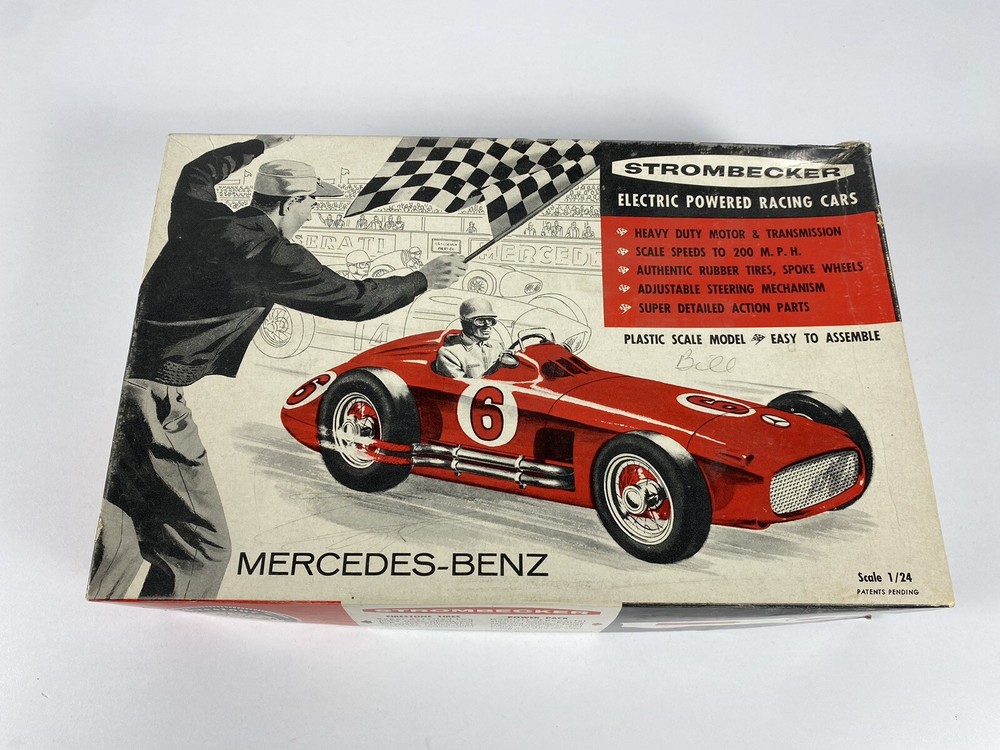 Vintage Strombecker 1/24 Electric Racing Mercedes-Benz Model kit (BOX ONLY)