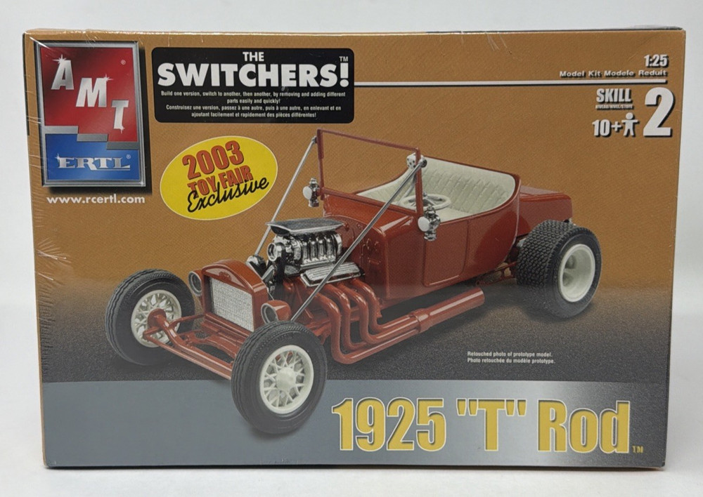 AMT/Ertl 1925 Ford “T” Rod Switchers 2003 Toy Fair Exclusive 1:25 Model Kit NEW
