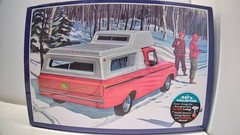 AMT MODEL Truck KIT 1963 FORD F-100 PICKUP W/CAMPER 3-IN-1 KIT 1/25 Scale New