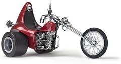 17325 Evil Iron Trike 1:8 Scale 153-Piece Skill Level 5 Model Motorcycle Bike…