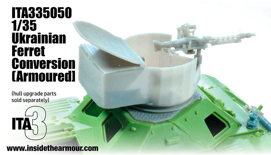1/35 Ukrainian Ferret Turret Conversion set (Armoured) for Airfix kits