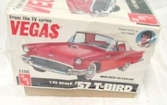 AMT VEGAS 1:25 Scale ’57 T-Bird Ford Plastic Model Kit #3105, 1979, NIB