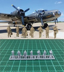 1/144 WWII USA Heavy Bomber crews (fine detail) Resin kit