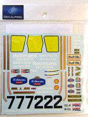 Decalpool Decal Sheet 1/12 Honda NS500 Rothmans #2/7 W. Gardner 500GP ’85 DP036