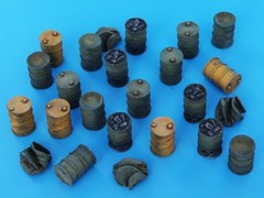 1/72 Scale Die-Cast Resin Model Assembled Kit Barrels Accessories Set