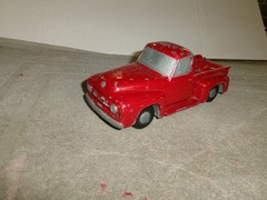 ORG. VINT. 1953 FORD PICKUP DEALERSHIP METAL 1/25 PROMO MODEL CAR BANK – NICE