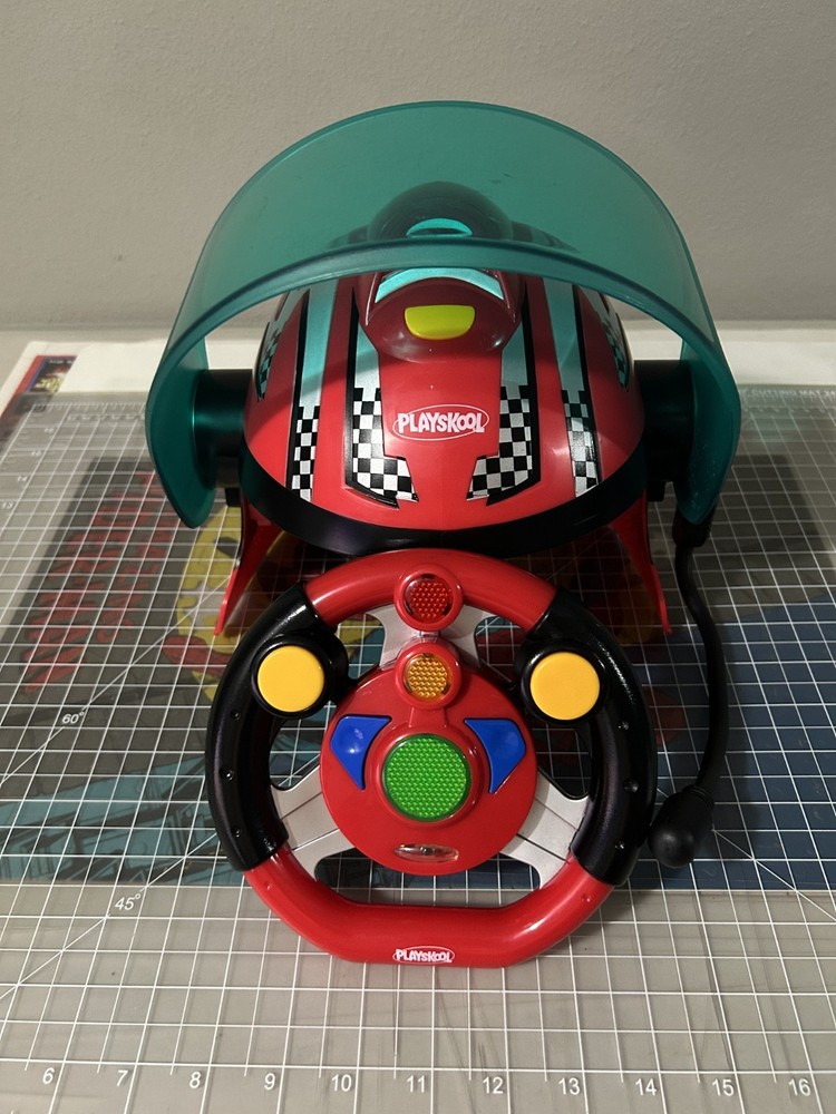 Playskool Helmet Heroes Racers Helmet Steering Wheel Toy Cosplay Costume