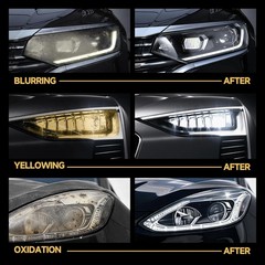Toretark Headlight Restoration Kit – No-Sanding, Restore Yellowed, Foggy Headlig