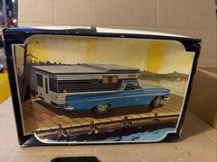 Vintage AMT ’59 EL Camino Camper Model 1/25 Scale Built Missing Rare Read