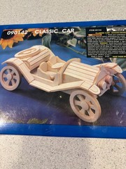 Harbor Freight Tools CLASSIC CAR Wooden MODEL KIT #090142 Brand NEW & Sealed!