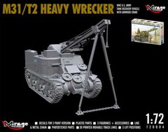 MIRAGE 720004 1:72 M31/T2 HEAVY WRECKER, WW2 US Tank ARV with Garwood Crane