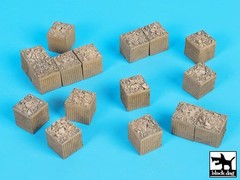Black Dog 1/72 Sandbag Armored Wall No.1 Concertainer (Hesco Bastion) D72032