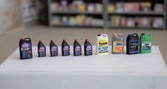 1/18 or 1/24 Scale STP PRO oil products; Diorama Shop Austin’s Garage