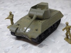 Roco Minitanks Painted WWII US M-36 Tank Destroyer & Airfix Soldiers Lot #7027B