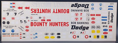 Fred Cady | No. 489 | 1:25 1964-65 Dodge Bounty Hunters Decals
