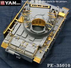 1/35 Panzer III Ausf.M Full Bras PE Set w/Engine Deck&Fenders for Takom 8002