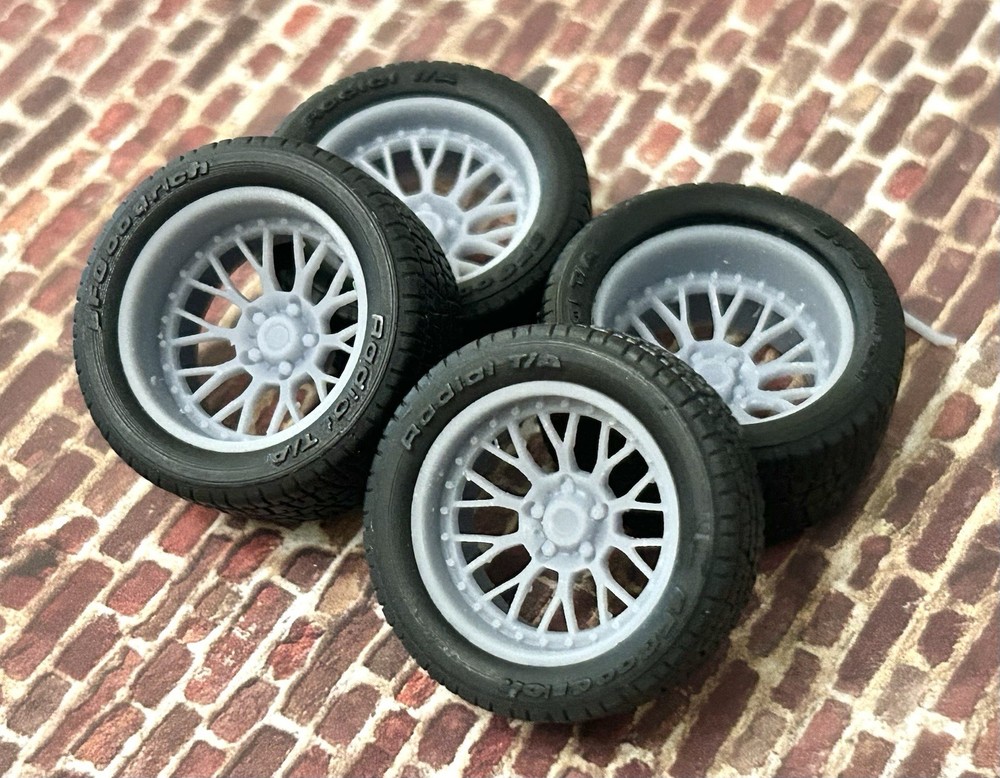 1/24 Scale: 18-inch “BBS Boss” Resin Wheels For Sports Cars
