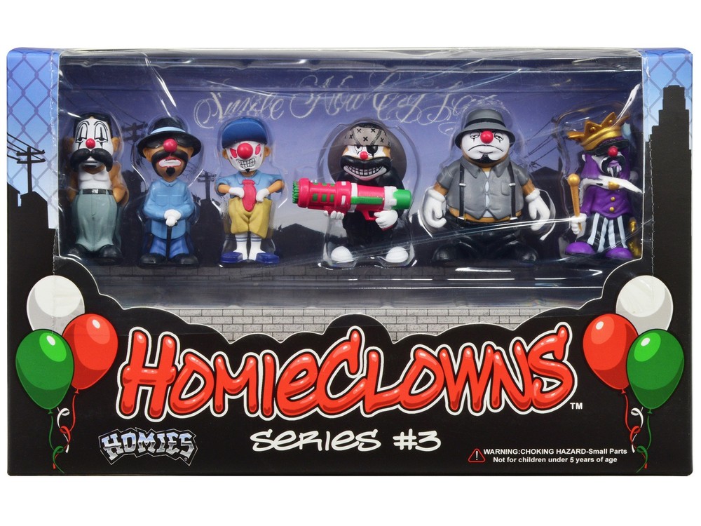 Homies 20453BX “HomieClowns” Series 3 2-Inch Figures Set of 6 Pieces