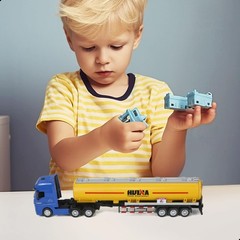 Tanker Semi Truck Toy, Large 1/50 for MAX Diecast Model Oil Tank Metal