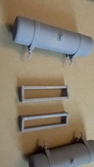 3D Printed 1/25 semi truck 140 Gallon Fuel Tanks