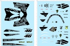 1/6 Water Slide Decals for bentian NSR500 62834K+L