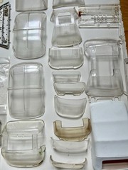 Vintage Model Car Parts Lot Bodies Glass Chrome Interiors Parts MPC AMT Revell