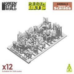 Swarm of Scarabs 3D printed set – Resin Bits animals insects desert beetle
