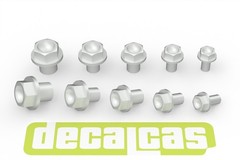 Decalcas Detail-Up Lightweight Hexagon Flange Bolts in 5 Sizes # DCL-PAR155