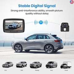 AUTO-VOX CS-2 Wireless Backup Camera with 4.3″ Car Monitor, Easy Install Stable