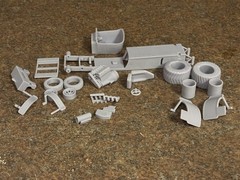 1/25 Resin 3d Printed Pulling Rod Unpainted Unassembled Model Kit