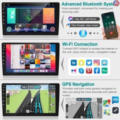 8 Core QLED Screen 1280 * 800 Car Radio Double Din Android 13 GPS Navigation