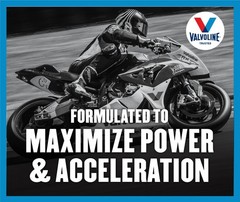 Valvoline 4-Stroke Motorcycle SAE 20W-50 Motor Oil 1 QT (Pack of 4)