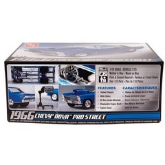 AMT 1966 Chevy Nova Pro Street 2T 1/25 Scale Model Kit, AMT636