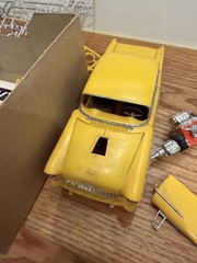 Partially assembled Revell ’55 Chevy California Classic Kit