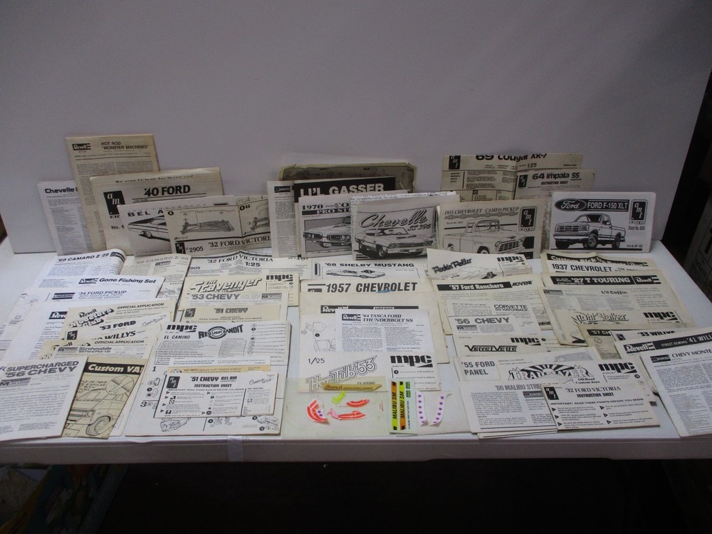 51 AMT, MPC, Monogram, and Revell Model Instructions
