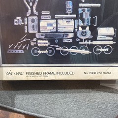 General Crafts Parts Decor 2906 Iron Horse Framed model Kit