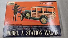 Vintage Hubley Metal Model Kit Model A Station Wagon No. 4858 1975
