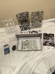 Tamiya/Detail-Up 09 Yamaha YZR-M1 Rossi 1/12th Scale Motorcycle Kit #14117