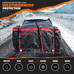 40 Cu. Ft. Waterproof Cargo Carrier Bag 70 In. X 33 In. X 30 In. Hitch Bag with