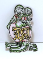 Rat Fink Patch Badge Hot Rod Motorcycle Biker Chopper Vest Jacket ED Roth