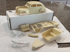 R & R RESIN 1948 PLYMOUTH 2 DOOR SEDAN RESIN KIT! CIRCA 90’s-2000’s! VMCP!