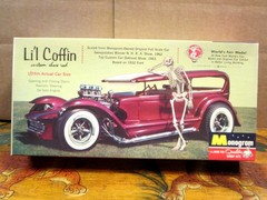 LI’L COFFIN World’s Fair Model Show Car, Monogram PC94-149, c. 1964, Unbuilt