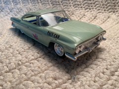 Lot Of 2 Vintage Johan 1961 Rare Green Mopar Car Models Plymouth & Dodge Coupes