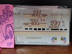 BLUE RIDGE DECALS NASCAR #31 RODDENBER’S OLDSMOBILE
